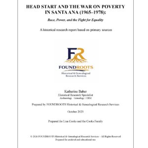Head Start and the War on Poverty in Santa Ana (1965–1978) Reader Edition